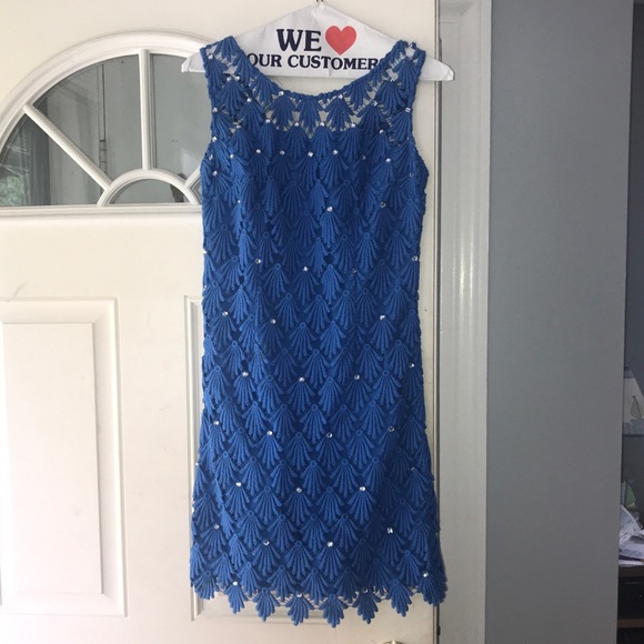Lily Pulitzer Blue Lace dress - Picture 1 of 5